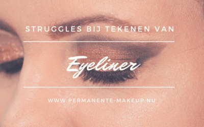 De struggles bij het tekenen van een eyeliner
